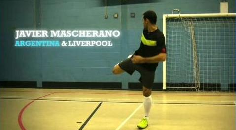 Click to play Nike Futsal Shoes Video - Javier Mascherano Argentina Liverpool