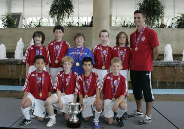 U10 BOYS NATIONAL CHAMPIONS GOLD:  MANHATTAN KICKERS 97