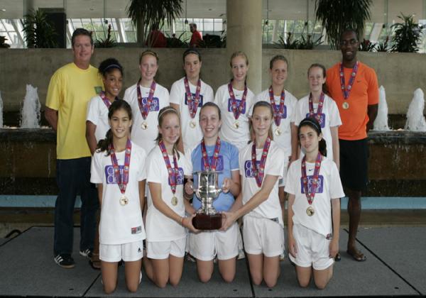 U13 GIRLS NATIONAL CHAMPIONS GOLD:  CJ LAZERZ